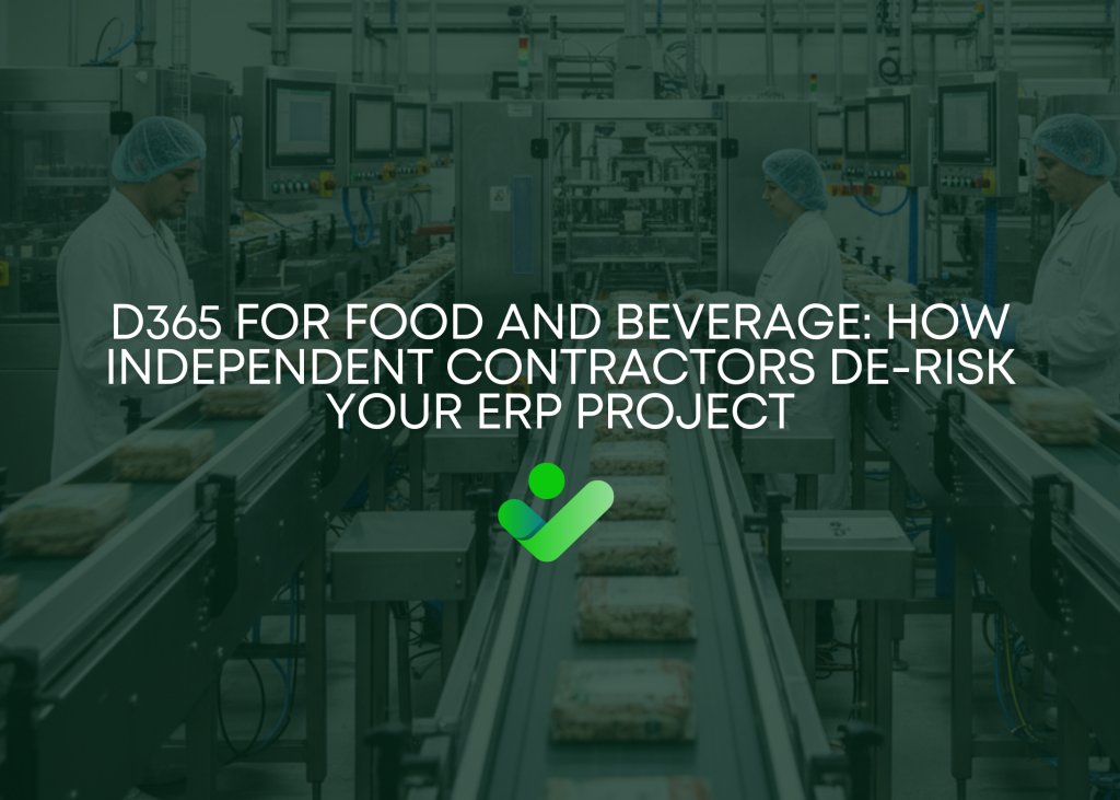 In the high-speed world of F&B manufacturing, your ERP logic needs to be as precise as your production line. Independent experts ensure your D365 configuration matches this reality.